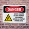 Signmission Shock Hazard Do Not Operate Within 10 Feet Danger Sign, Plastic, 10in W x 7in L, 2PK OS-2PACK-DS-P-710-L-1699 - alternate 7